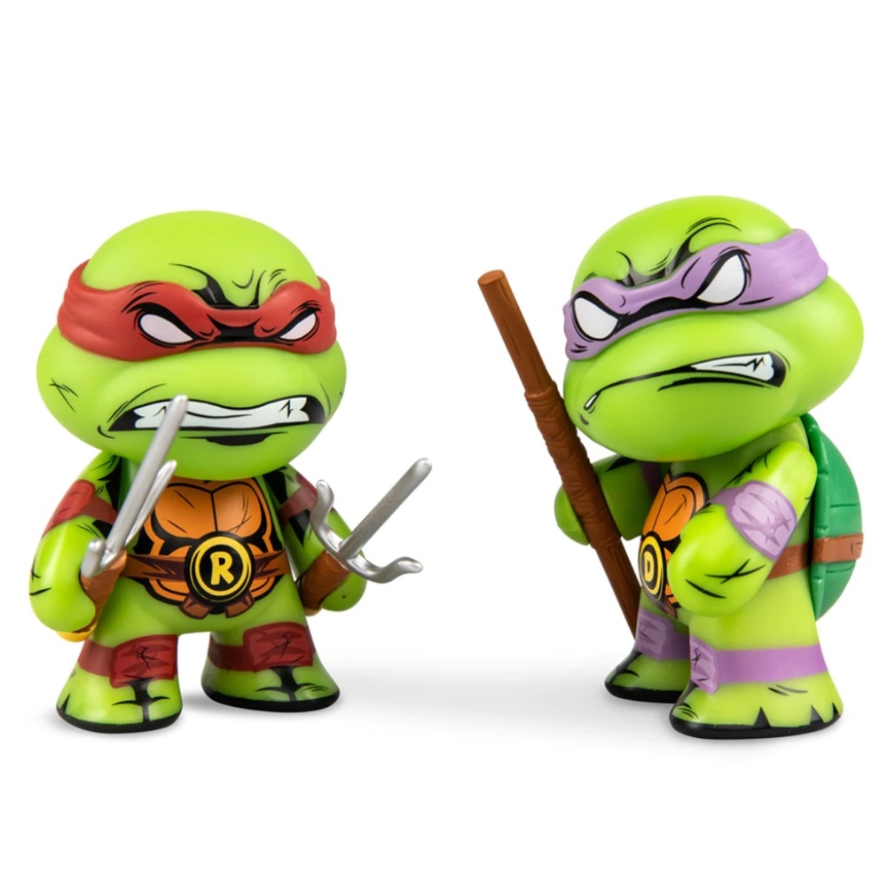 Kidrobot Tmnt Raphael & Donatello 3" Vinyl Figure… - image 1
